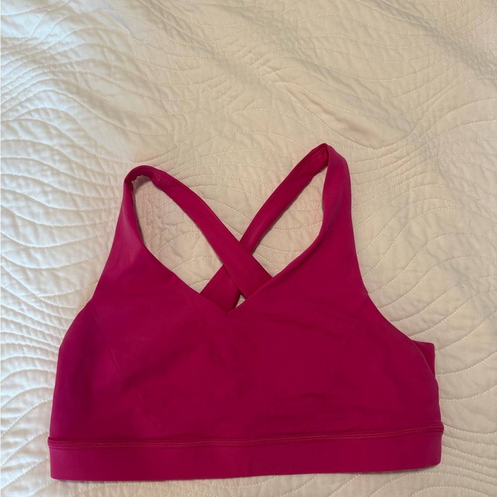 Lululemon hot pink sports bra